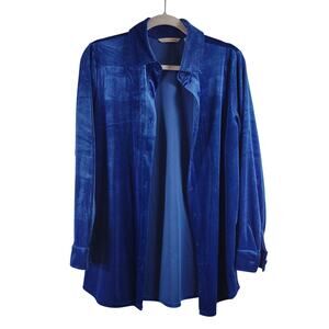 Soft Surrounding Velvet Corduroy Oversized Blouse, Size Small